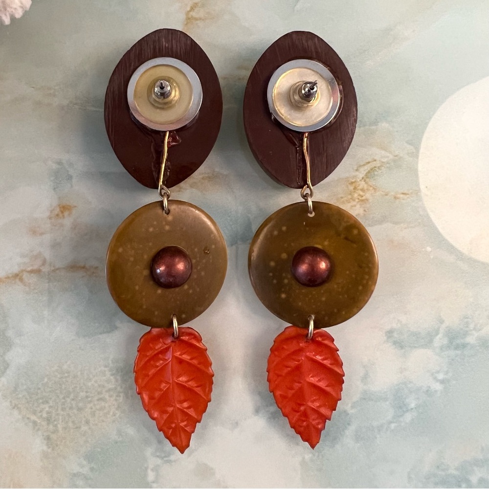 Vintage Boho Statement Earrings - image 2
